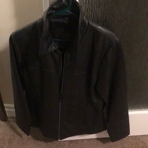 Black womens leather jacket